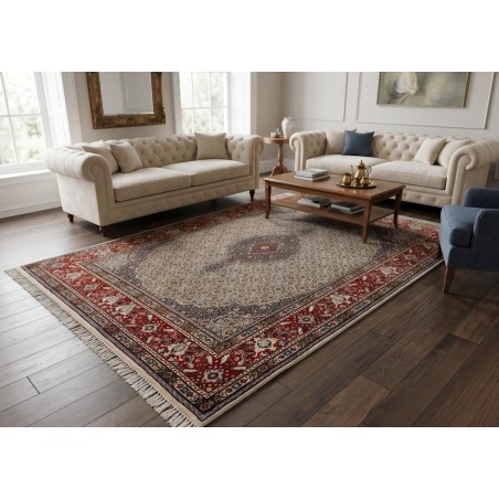 Tappeto Persiano Mud Classico in Lana e Seta Extra Fine - 237 x 170 cm - Nuovo