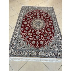 Tappeto Persiano Nain 9L Extra Fine in Lana e Seta - Classico Elegante 179x116 cm (Nuovo)