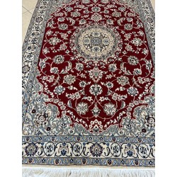 Tappeto Persiano Nain 9L Extra Fine in Lana e Seta - Classico Elegante 179x116 cm (Nuovo)
