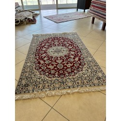 Tappeto Persiano Nain 9L Extra Fine in Lana e Seta - Classico - 170x111 cm - Nuovo