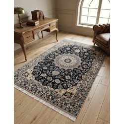 Tappeto Persiano Nain 9L Extra Fine Lana e Seta - Classico 175x115 - Nuovo