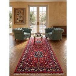 Tappeto Persiano Qum Kork Classico 200x80 cm - Lana Extra Fine Annodato a Mano - Nuovo
