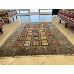 Tappeto Ziegler Moderno in Lana 252x185 cm – Nuovo, Design Geometrico e Multicolore