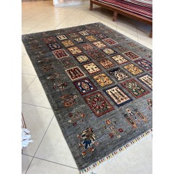 Tappeto Ziegler Moderno in Lana 252x185 cm – Nuovo, Design Geometrico e Multicolore
