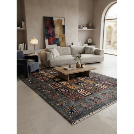 Tappeto Ziegler Moderno in Lana 252x185 cm – Nuovo, Design Geometrico e Multicolore