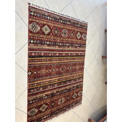 Tappeto Ziegler Moderno in Lana 175x123 cm – Nuovo, Stile Etnico/Geometrico con Fantasie a Fasce