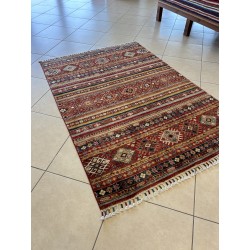 Tappeto Ziegler Moderno in Lana 175x123 cm – Nuovo, Stile Etnico/Geometrico con Fantasie a Fasce