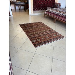 Tappeto Ziegler Moderno in Lana 175x123 cm – Nuovo, Stile Etnico/Geometrico con Fantasie a Fasce