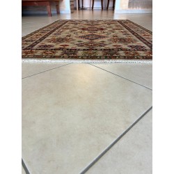Pregiato Tappeto Shirvan Annodato a Mano - Motivi Geometrici Caucasici - 191x126 cm