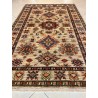 Pregiato Tappeto Shirvan Annodato a Mano - Motivi Geometrici Caucasici - 191x126 cm