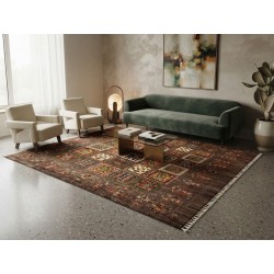 Tappeto Ziegler Moderno in Lana 204x154 cm – Nuovo | Design a Quadri con Motivi Orientali