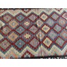 Kilim Afgano Moderno Geometrico – 197 x 148 cm – Nuovo