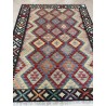 Kilim Afgano Moderno Geometrico – 197 x 148 cm – Nuovo