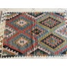 Tappeto Kilim Afgano Moderno Multicolor - Intessuto a Mano, Nuovo - 194x098 cm