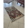 Tappeto Kilim Afgano Moderno Multicolor - Intessuto a Mano, Nuovo - 194x098 cm