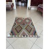 Tappeto Kilim Afgano Moderno Multicolor - Intessuto a Mano, Nuovo - 194x098 cm