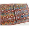 Tappeto Kilim Afgano Moderno Multicolore a Rombi 147x103 cm – Nuovo