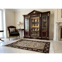 Tappeto Orientale Srinagar (India) in Pura Seta Naturale – 122 x 96 cm – Nuovo