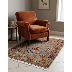 Tappeto Ziegler Moderno in Pura Lana Naturale – 126x83 cm (Nuovo)
