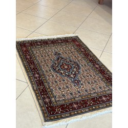 Tappeto Persiano Mud (Mood) Annodato a Mano in Lana e Seta – 119 x 82 cm – Nuovo