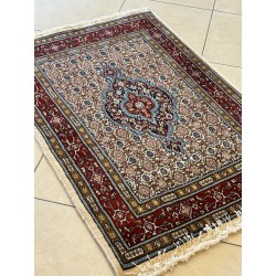 Tappeto Persiano Mud (Mood) Annodato a Mano in Lana e Seta – 119 x 82 cm – Nuovo