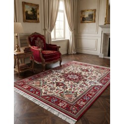 Raffinato Tappeto Persiano Qum (Ghom) Kork – 156 x 101 cm – Lana Pregiata Kork su Ordito in Cotone