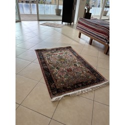 Tappeto Persiano Tabriz Extra Fine 60 Raj – Lana e Seta, Motivo Figurativo "Albero della Vita" – 155x105 cm