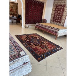 Tappeto Persiano Nahavand Autentico in Lana (227x150 cm) - Motivo Geometrico
