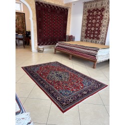 Tappeto Persiano Saruk Elegante in Pregiata Lana – 203 x 129 cm (Nuovo)