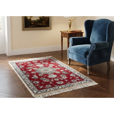 Tappeto Persiano Nain Originale in Lana e Seta 127x80 cm - Nuovo