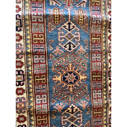 Splendido Tappeto Usbek Gold Extra Fine in Lana 303x80 cm – Nuovo