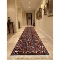 Splendido Tappeto Usbek Gold Extra Fine in Lana 303x80 cm – Nuovo