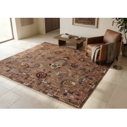 Tappeto Persiano Faharan Classico Nuovo in Lana - 243x171 cm - Design Elegante e Tradizionale