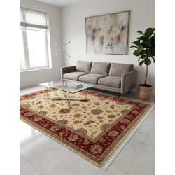 Tappeto Orientale Herat Extra Fine Afghanistan in Lana – 246x172 cm (Nuovo)