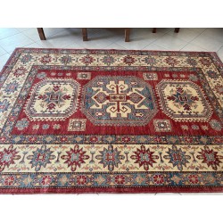 Tappeto Kazak in Lana Annodato a Mano 297x203 cm – Nuovo
