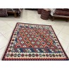 Tappeto Kilim Persiano in Lana Intrecciato a Mano - Motivo Geometrico Tradizionale 160 x 152 cm - Nuovo