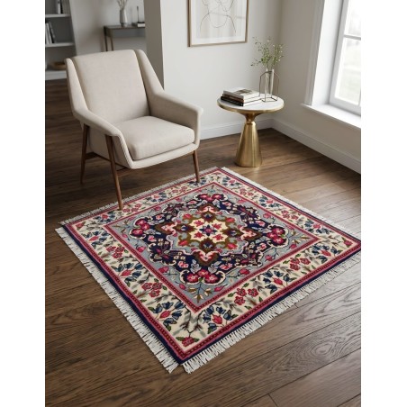 Tappeto Persiano Kirman Classico in Lana - 100x94 cm - Nuovo