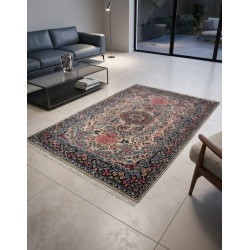 Tappeto Persiano Kirman Extra Fine in Lana Classico - 246x160 cm - Nuovo