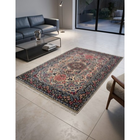 Tappeto Persiano Kirman Extra Fine in Lana Classico - 246x160 cm - Nuovo
